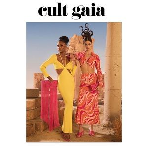 Cult Gaia Enzo Strappy Cutout Knit Maxi Dress